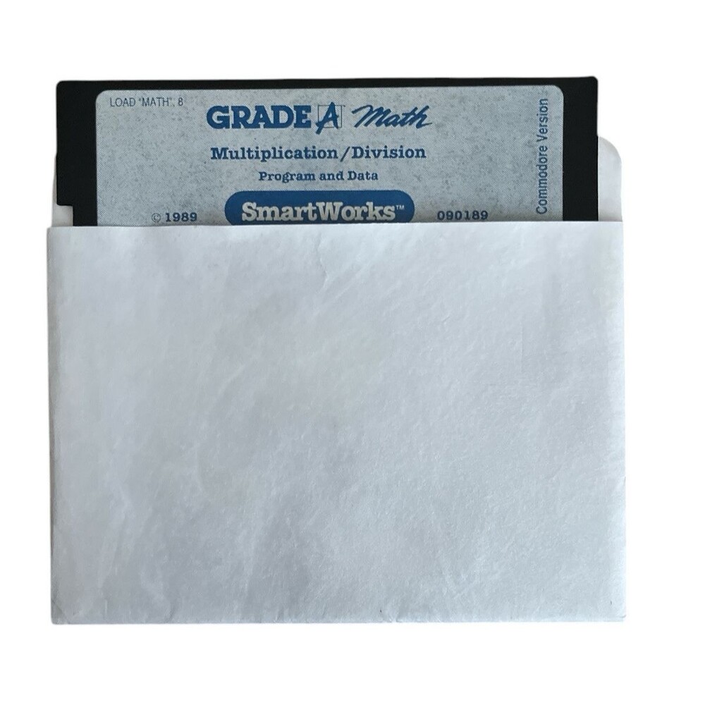 Smart Works Grade A Software Math Multiplication/Division Commodore 64 1989